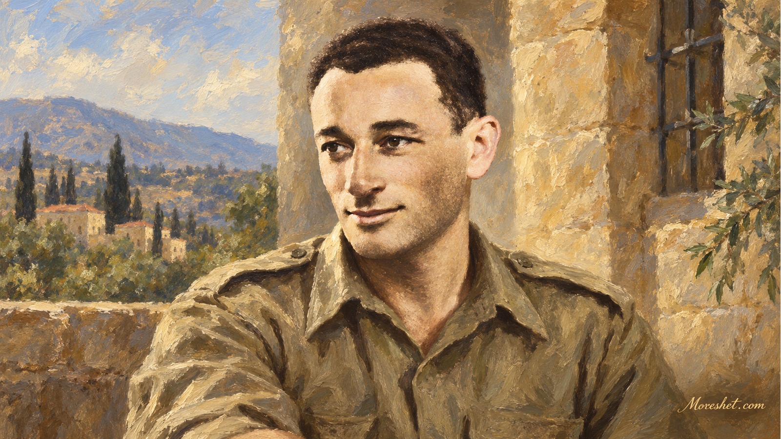 דב גרונר — דיוקן אמנותי שנוצר באמצעות בינה מלאכותית