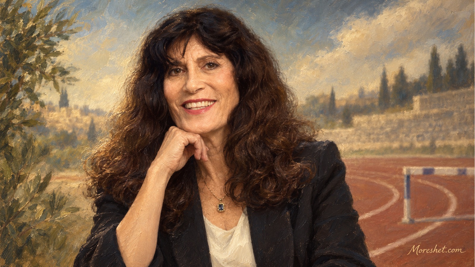 אסתר רוט-שחמורוב — דיוקן אמנותי שנוצר באמצעות בינה מלאכותית