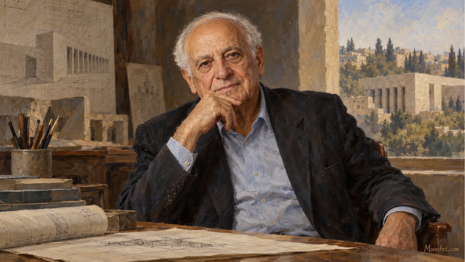 רם כרמי — דיוקן אמנותי שנוצר באמצעות בינה מלאכותית